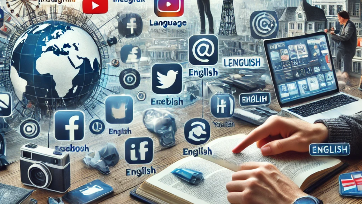 social media for learning English